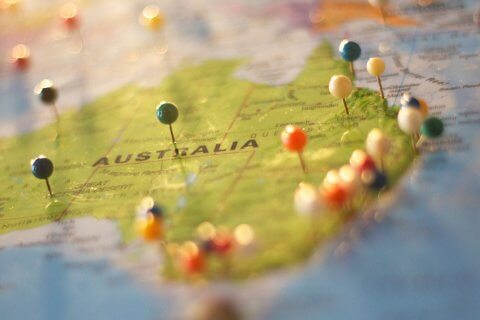 Australia Map Pin