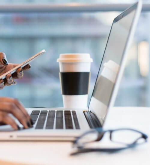 Laptop and Coffee